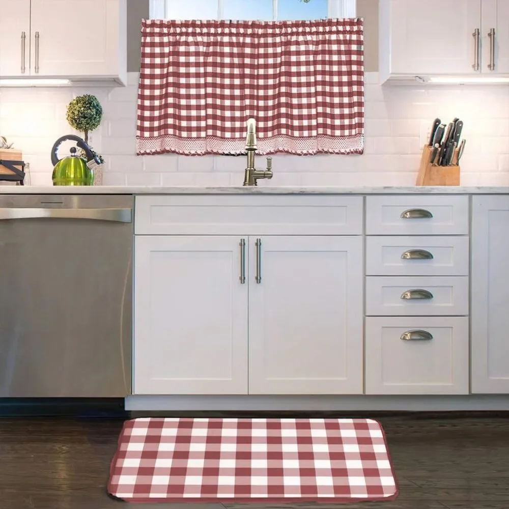Woven Trends Designer Home Modern Kitchen Curtain Panels, 24L x 29W Inches